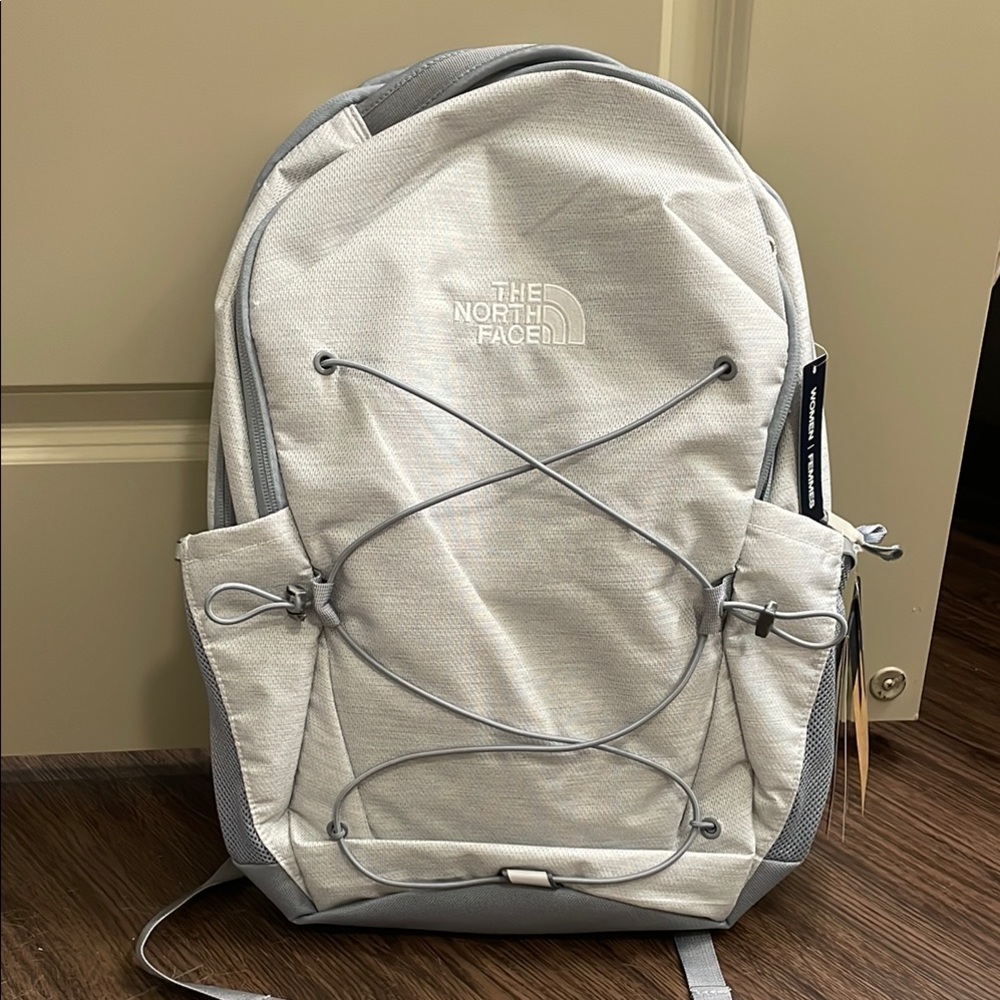 The North Face Gray Modern Backpack with Reflective Design